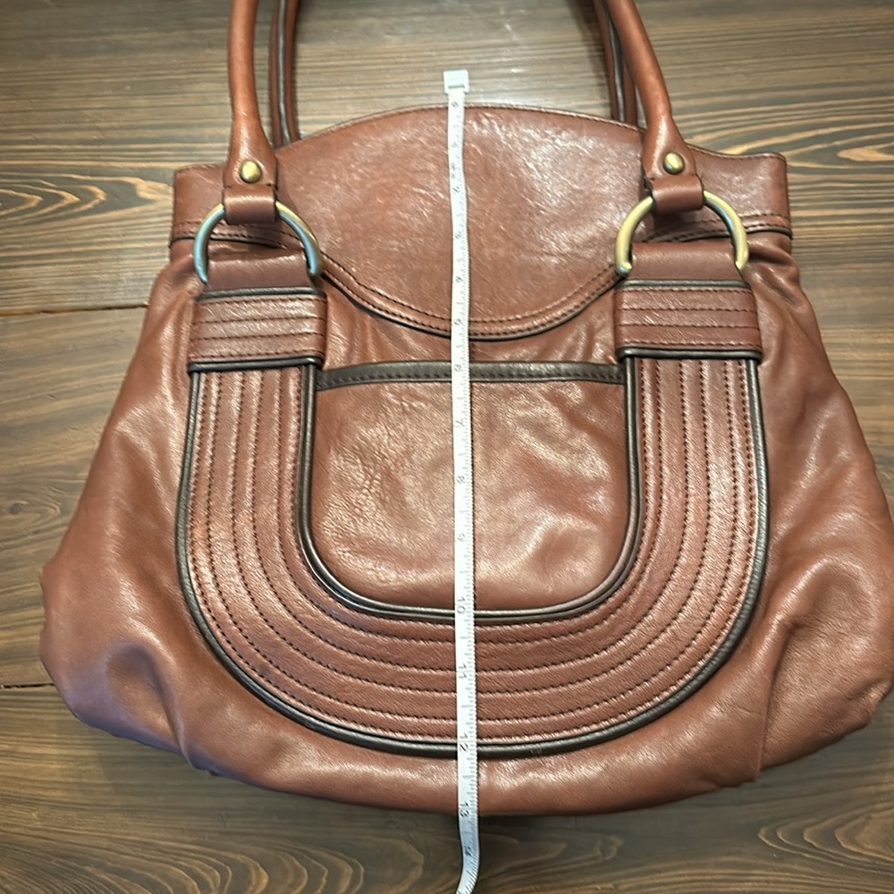 Brown leather NorthStyle shoulder bag. - Picture 10 of 11
